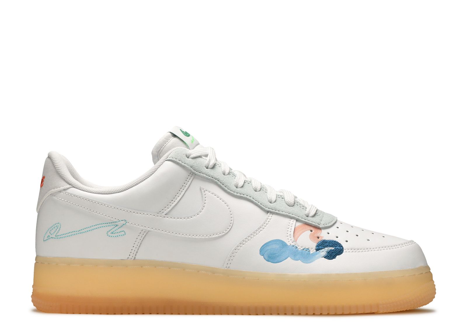 Кроссовки Nike Mayumi Yamase X Air Force 1 Flyleather 'Earth Day', белый