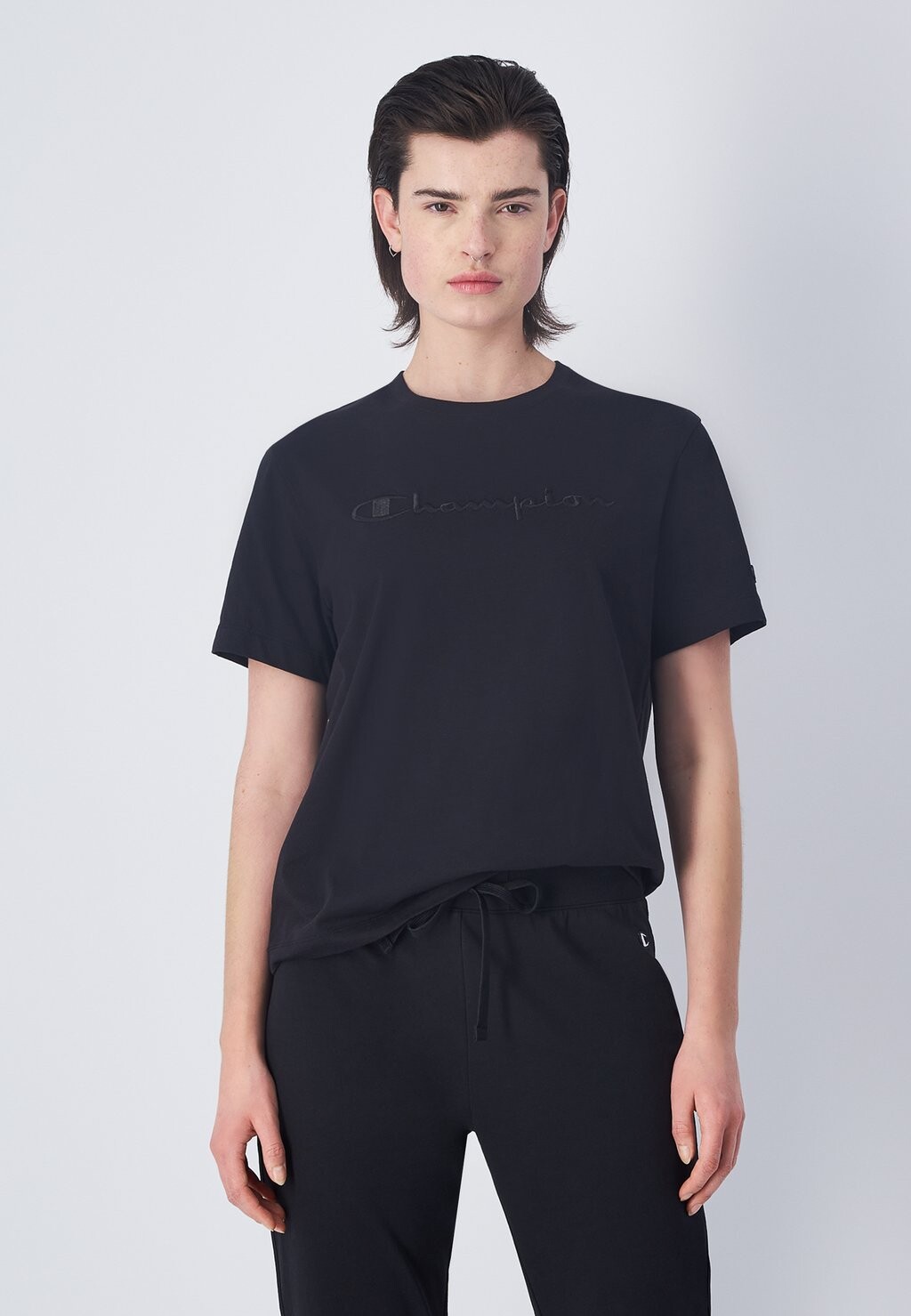 

Футболка с принтом CREWNECK ICONS Champion, цвет black