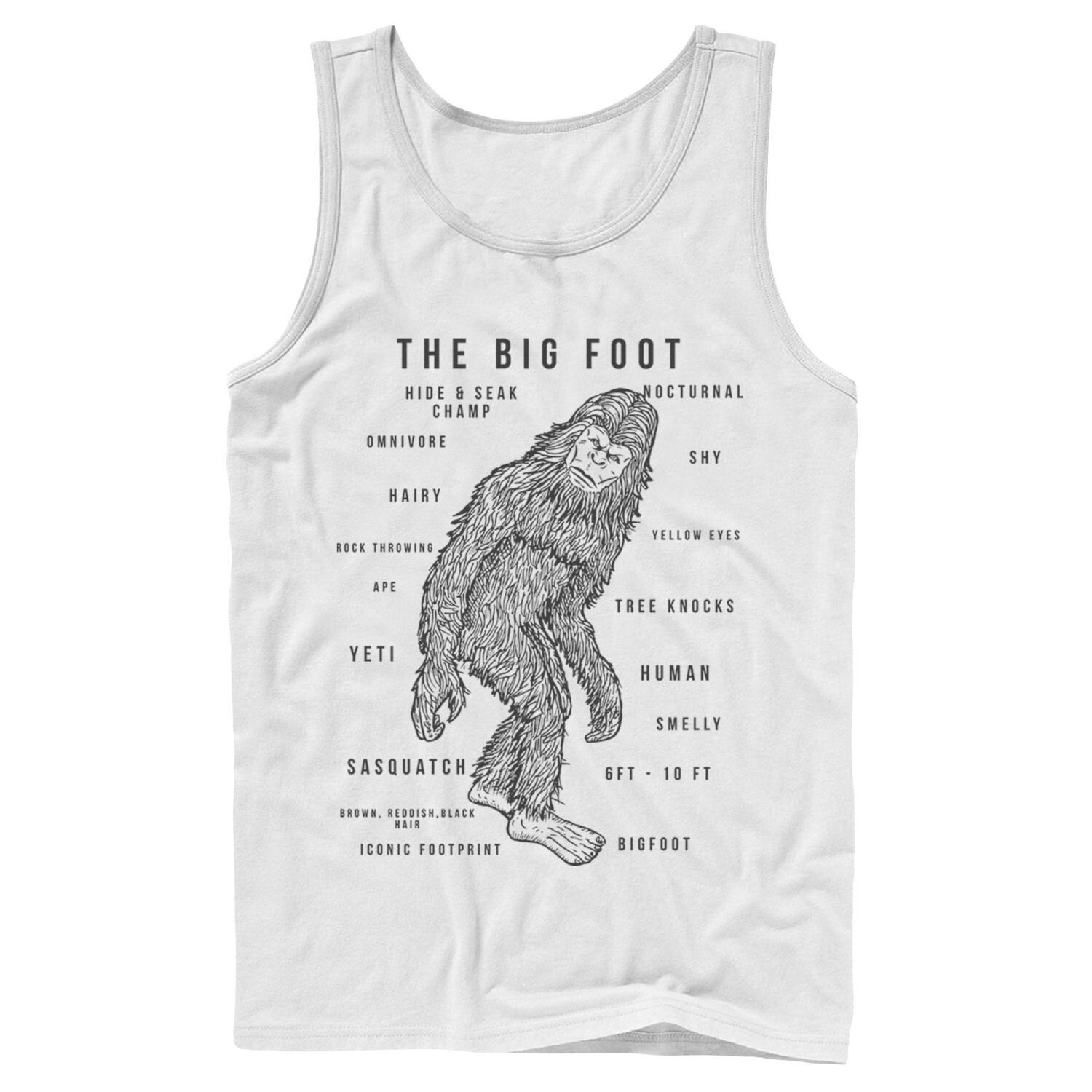 

Мужская майка The Big Foot Facts Licensed Character