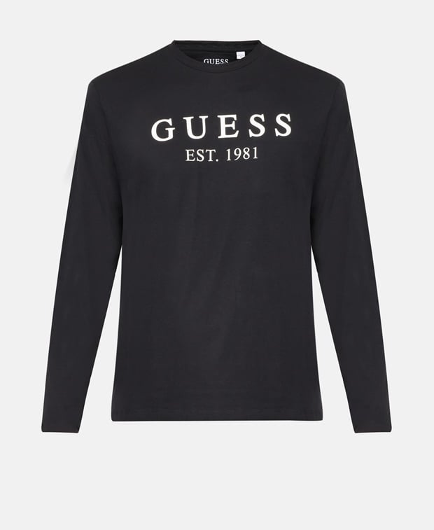 

Топ с длинными рукавами Guess, черный