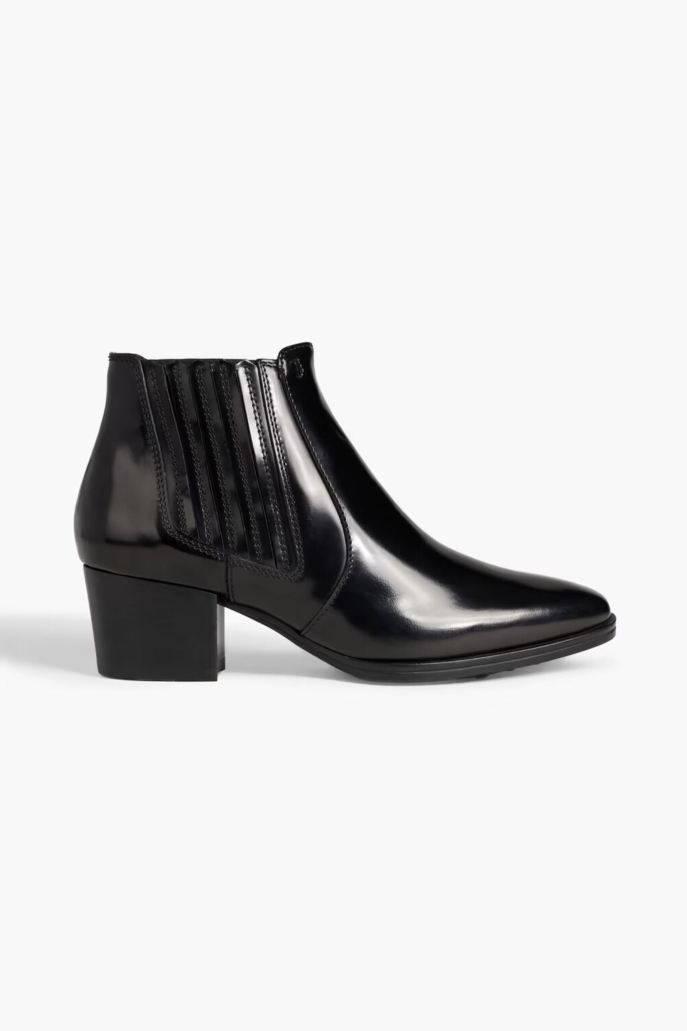 

Ботильоны из глянцевой кожи Tod'S, черный