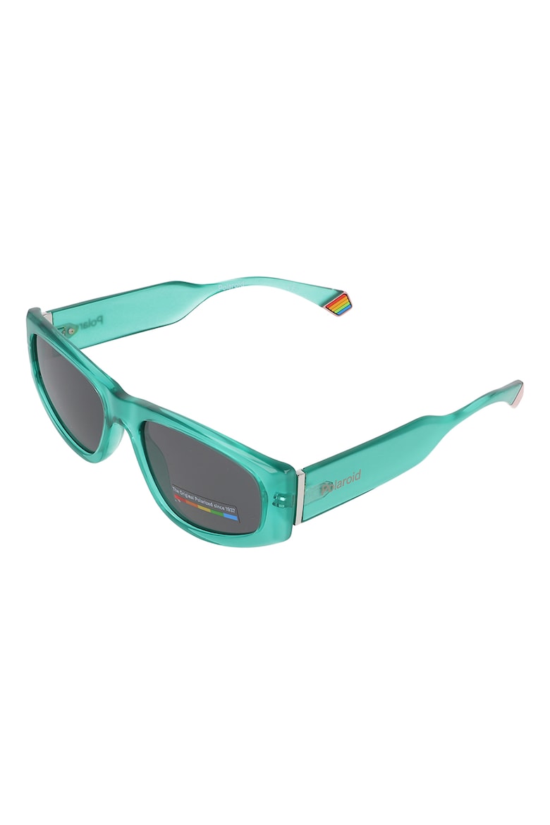 Солнцезащитные очки прямоугольной поляризации Polaroid, зеленый