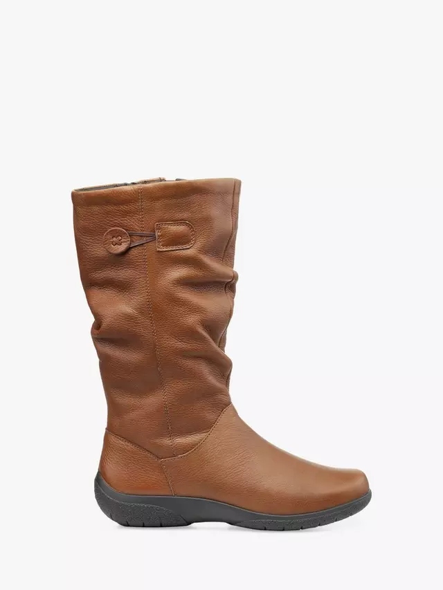 

Ботинки Hotter Derrymore II Wide Fit Mid Calf Leather, цвет rich/tan
