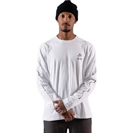 

Футболка с длинными рукавами и разрезом мужская Jones Snowboards, белый