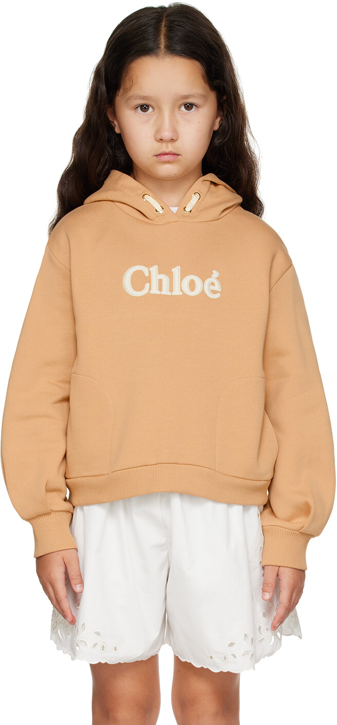 

Детская коричневая толстовка с вышивкой Chloe