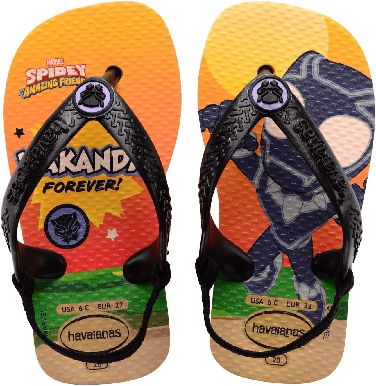 

Шлепанцы Marvel Flip Flop Sandal Havaianas, цвет Yellow Pop