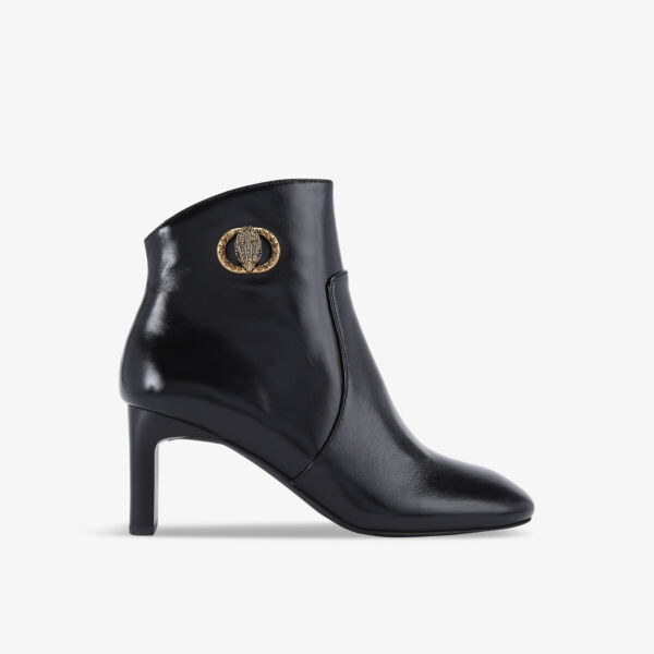 

Ботинки Chelsea из кожи на каблуке с декором в виде орла Kurt Geiger London, черный