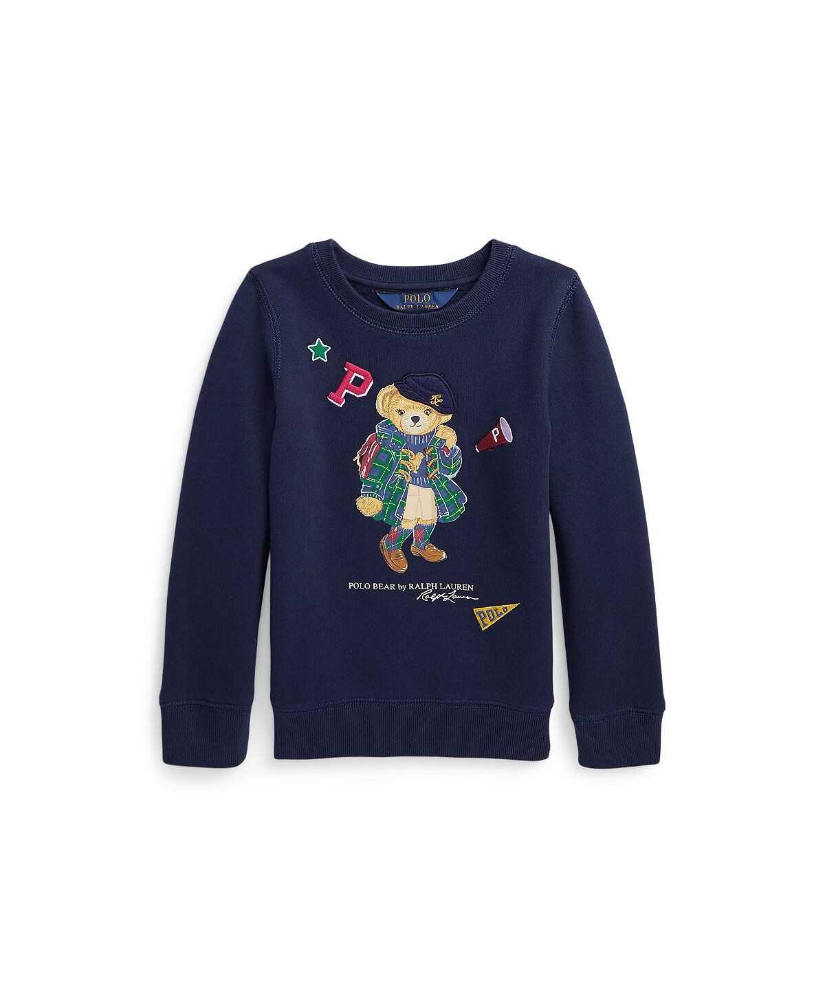 

Флисовая толстовка-поло с медведем для малышей и маленьких девочек Polo Ralph Lauren