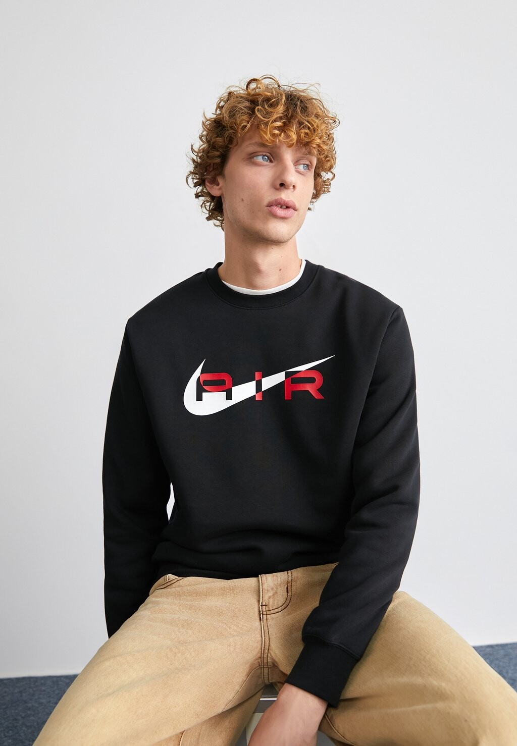 

Толстовка AIR CREW Nike Sportswear, цвет black/(university red)