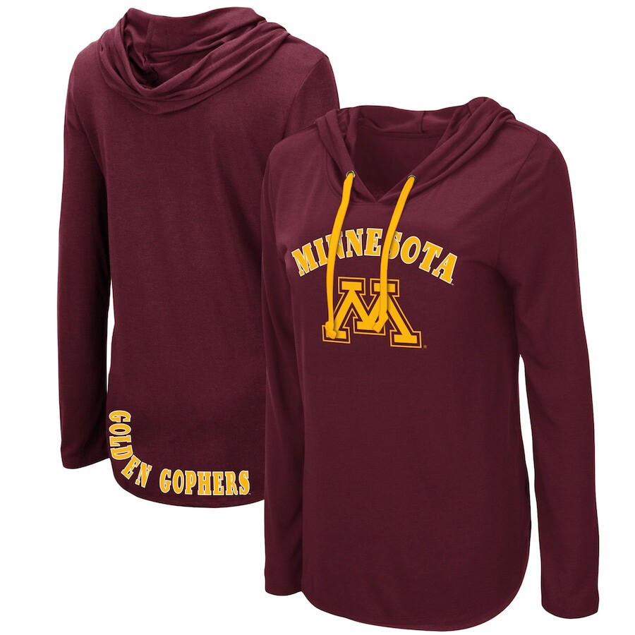 

Футболка с длинным рукавом Colosseum Minnesota Golden Gophers, бордовый