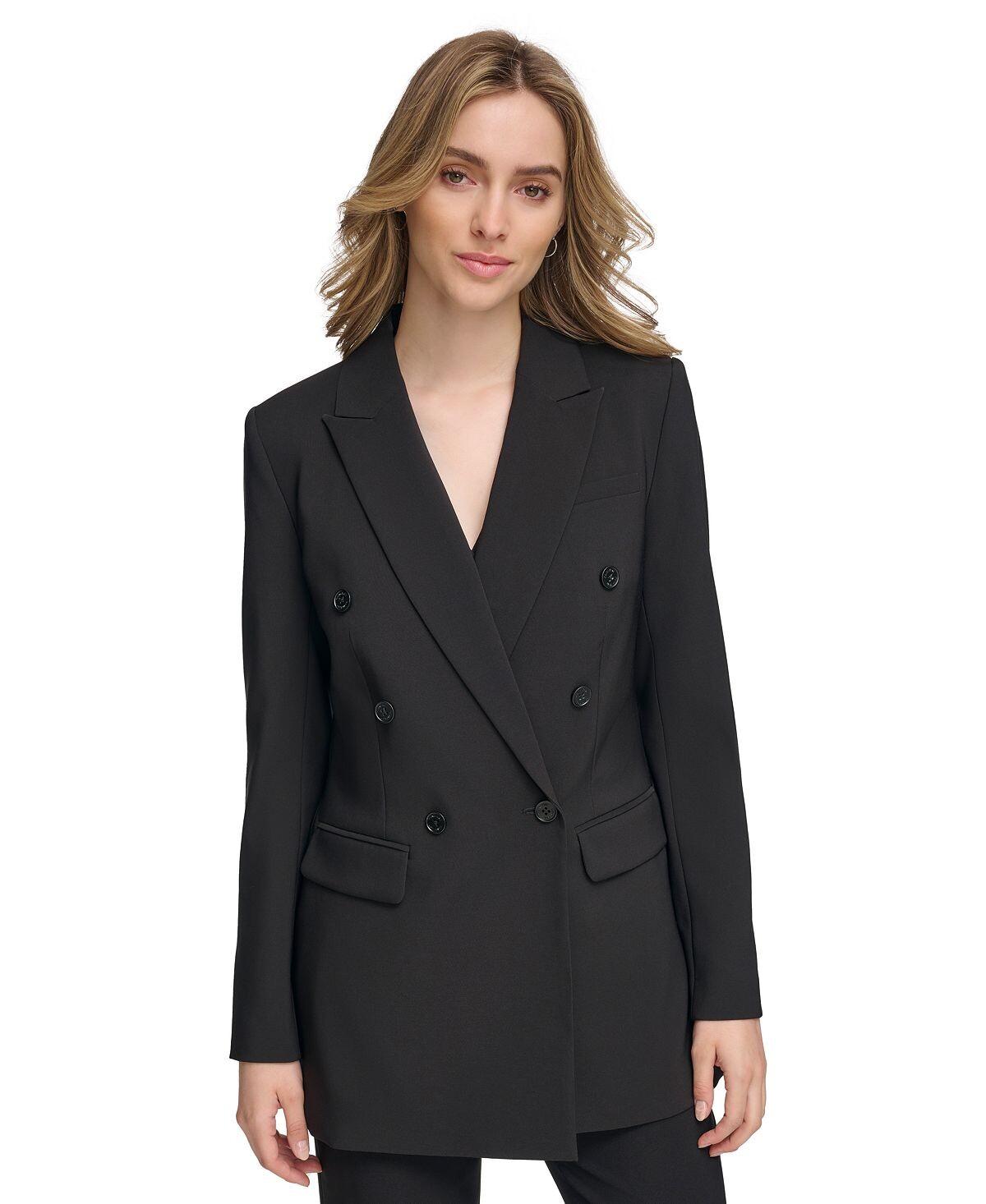 

Женский двубортный пиджак X-Fit Ponte Calvin Klein, черный