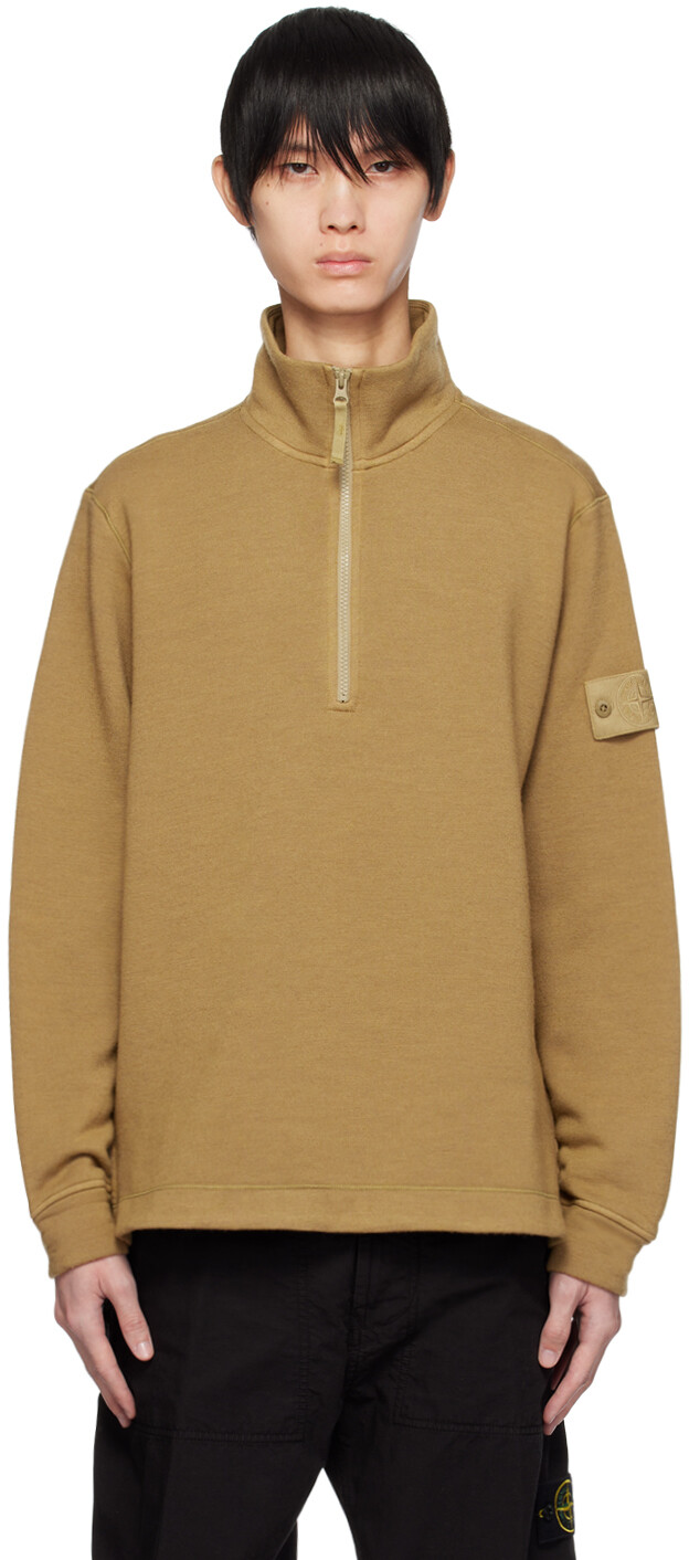 

Светло-коричневый свитшот Stone Island Ghost Piece