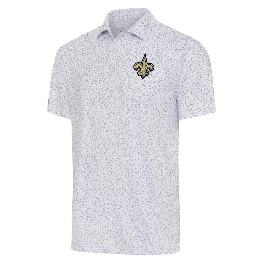 

Поло с коротким рукавом Antigua New Orleans Saints, белый