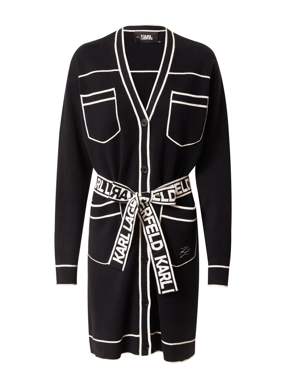 

Вязаный кардиган Karl Lagerfeld, черный