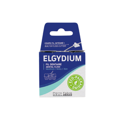 Экологически чистая тонкая вощеная зубная нить 35M, Elgydium