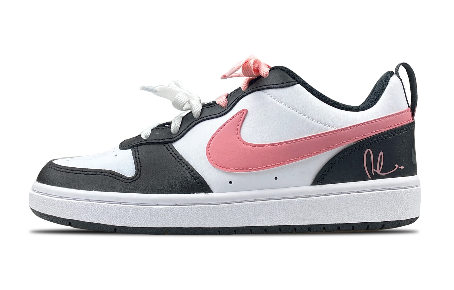 

Кроссовки Nike Court Borough Skateboarding Shoes Women's Low-top Pink/White/Black, черный