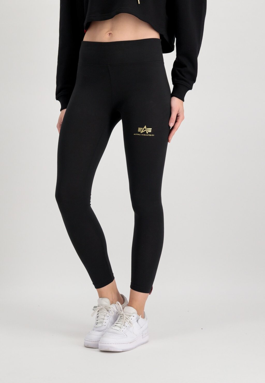 

Леггинсы FOIL PRINT Alpha Industries, цвет black yellow gold