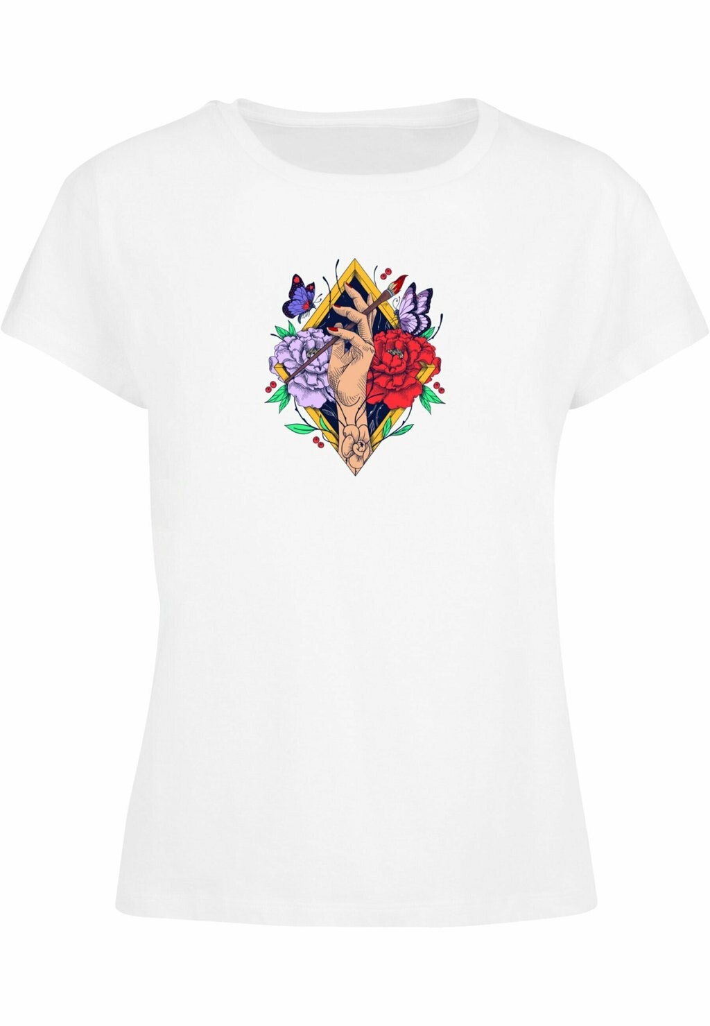 

Футболка с принтом FRIDA KAHLO ARTIST BOX TEE Merchcode, цвет white