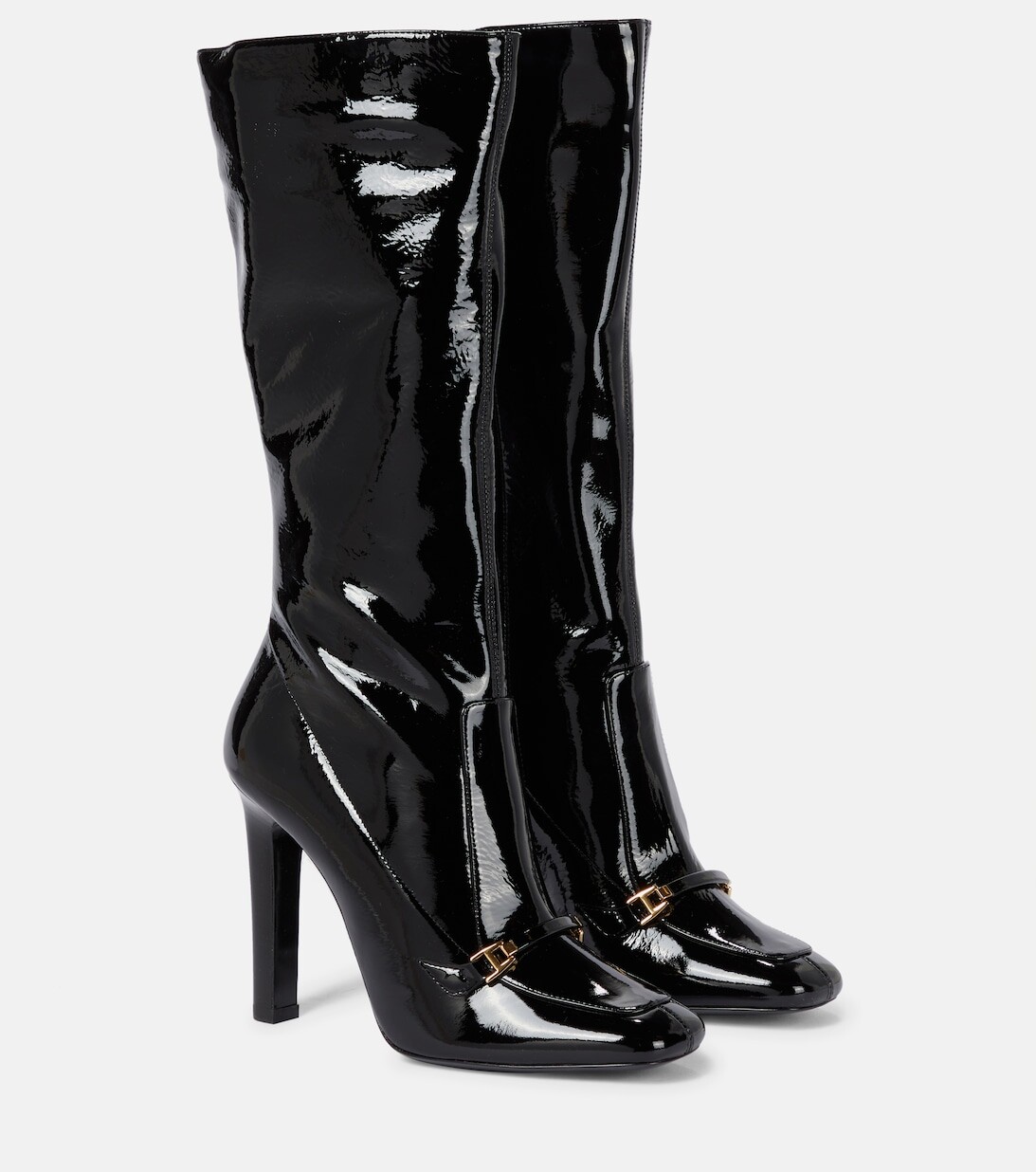

Ботинки Camden 105 из лакированной кожи Saint Laurent, черный