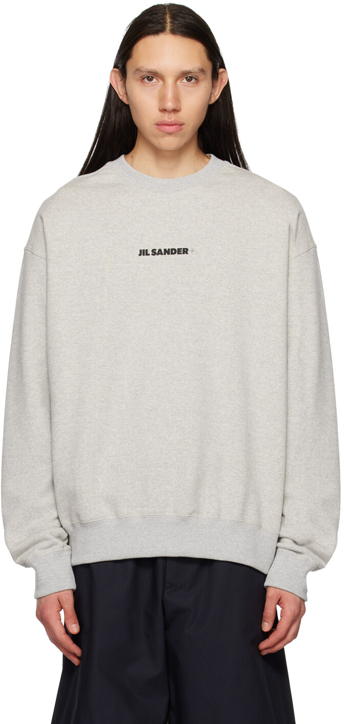 

Серый свитшот с принтом Jil Sander