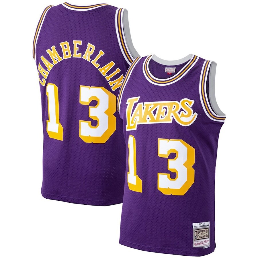 

Джерси Mitchell & Ness Los Angeles Lakers, фиолетовый