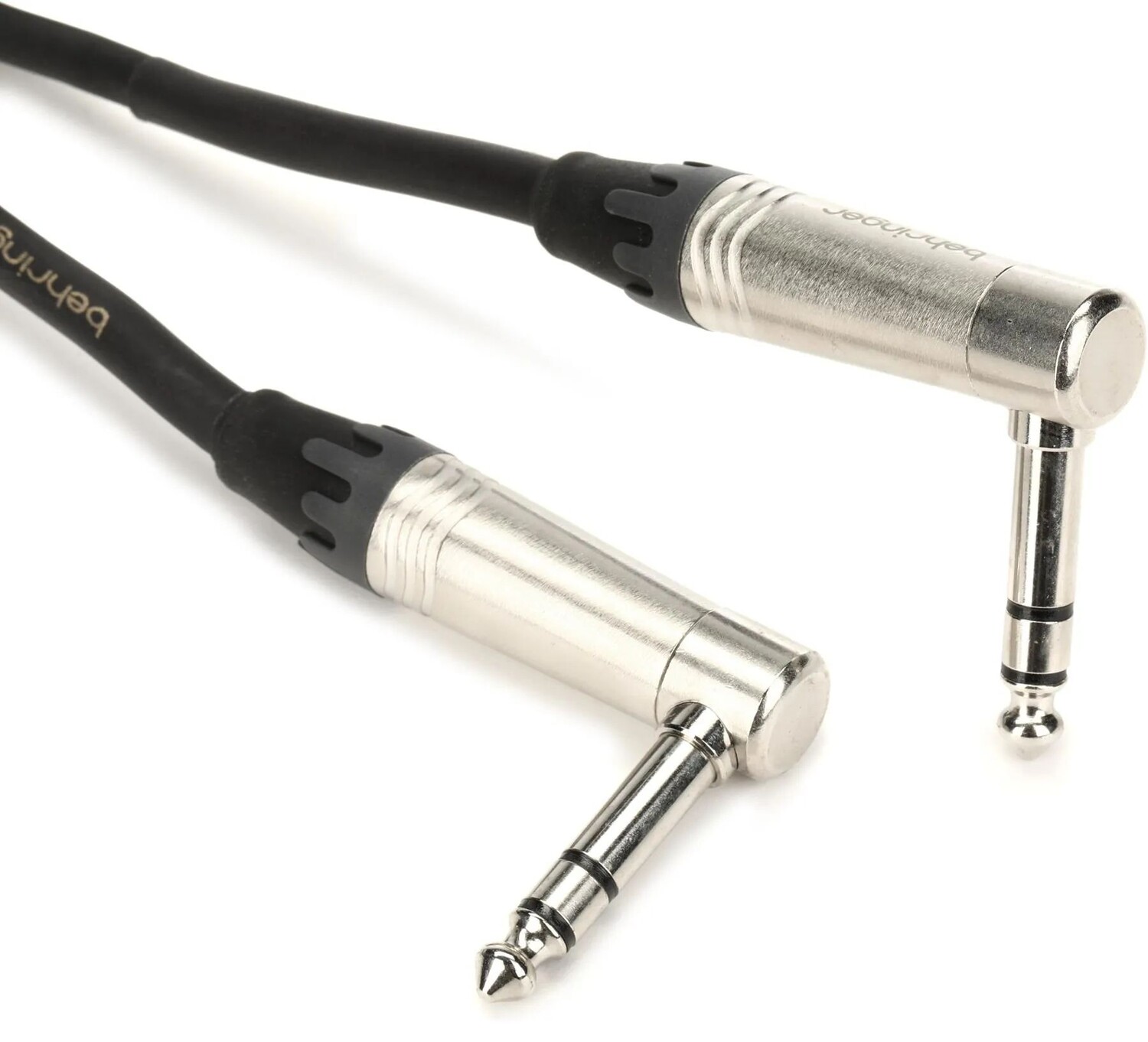 

Behringer GIC904SR, 1/4 дюйма TRS, прямоугольный инструментальный кабель с вилкой — 3 фута