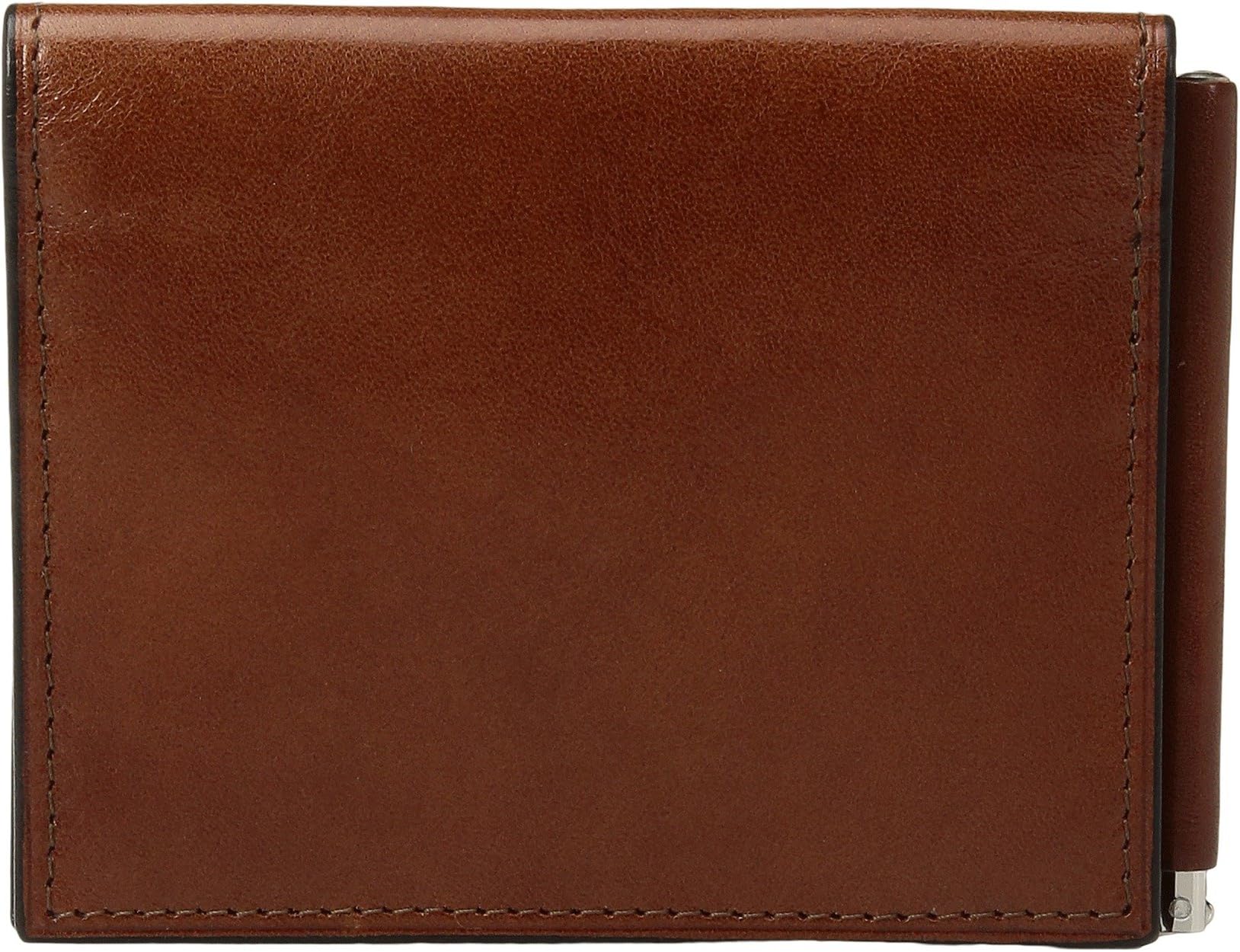 Кошелек Old Leather Collection - Money Clip w/ Pocket Bosca, цвет Amber