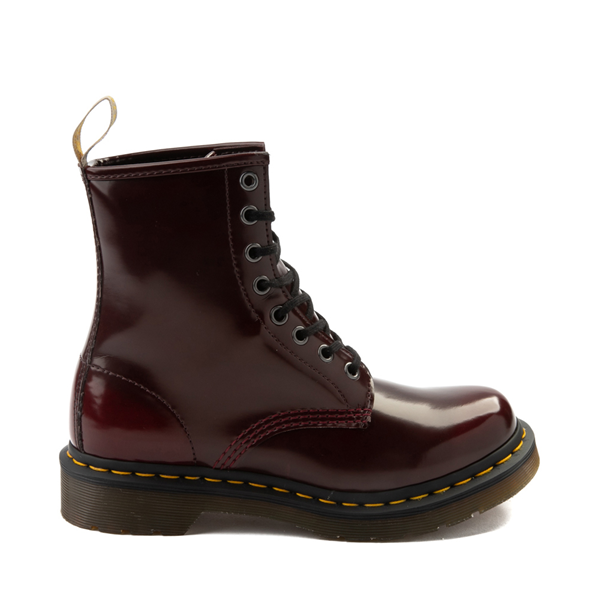 Dr. Martens Женские веганские ботинки 1460 с 8 люверсами, красный 1460 pascal frnt zip 8 eye boot