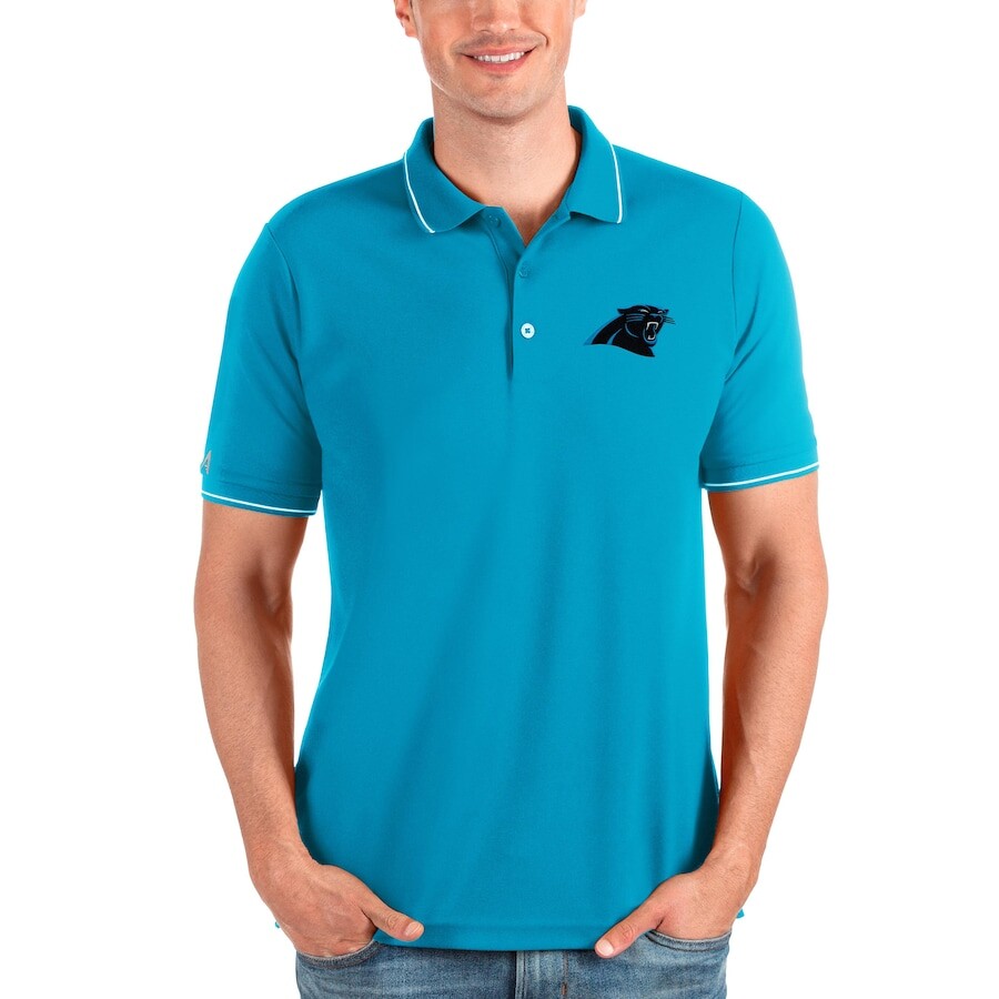 

Поло с коротким рукавом Antigua Carolina Panthers, синий
