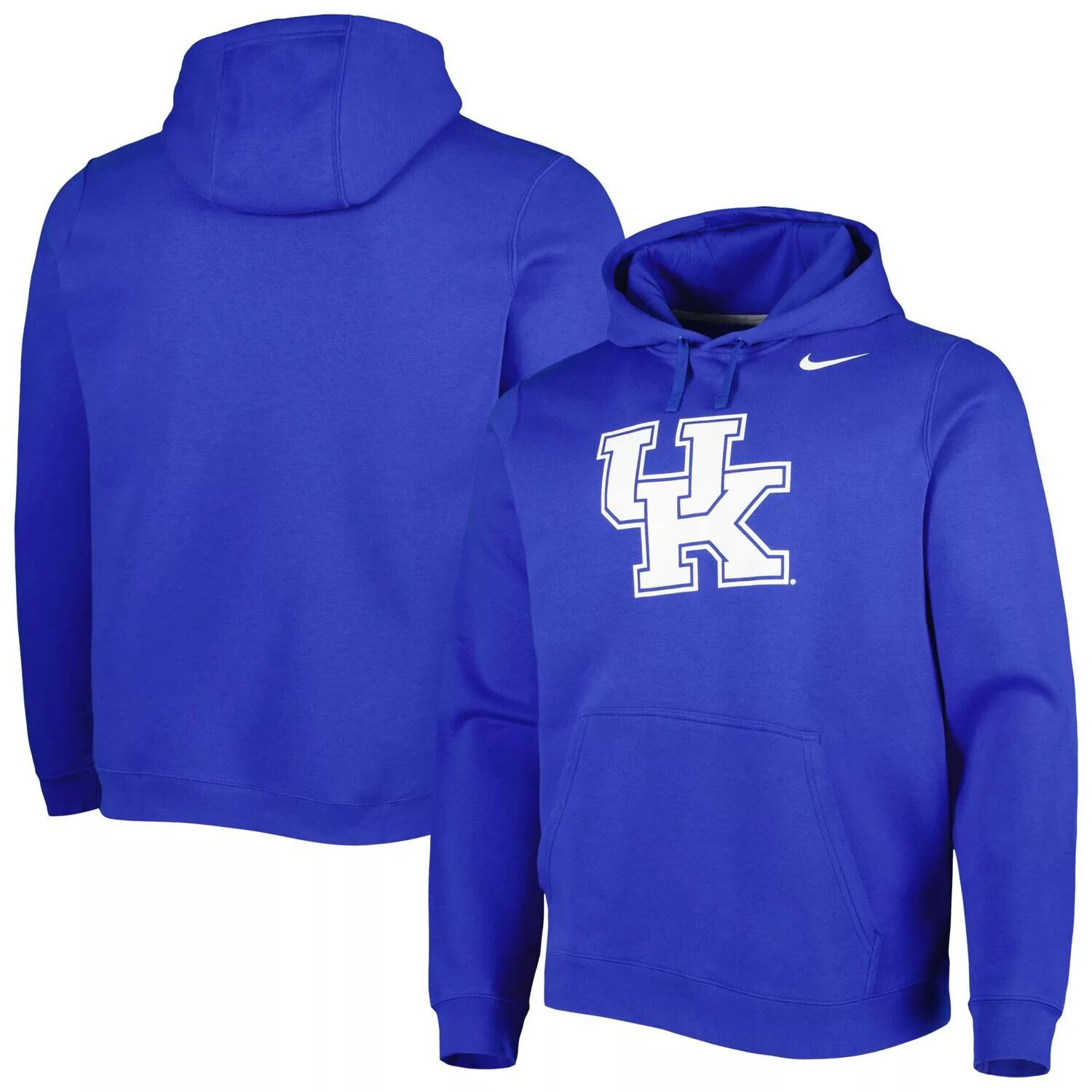 

Мужской флисовый пуловер с капюшоном с логотипом Royal Kentucky Wildcats Primary Club Nike