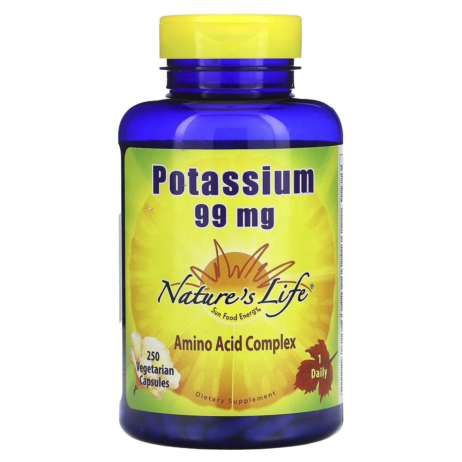 

Калий, 99 мг, 250 вегетарианских капсул, Nature's Life