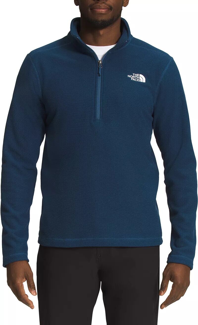 

Мужской флисовый пуловер с текстурированной отделкой The North Face с молнией 1/4