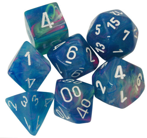 

Аксессуары Chessex Chessex Dice Set: Festive Waterlily/White (7)