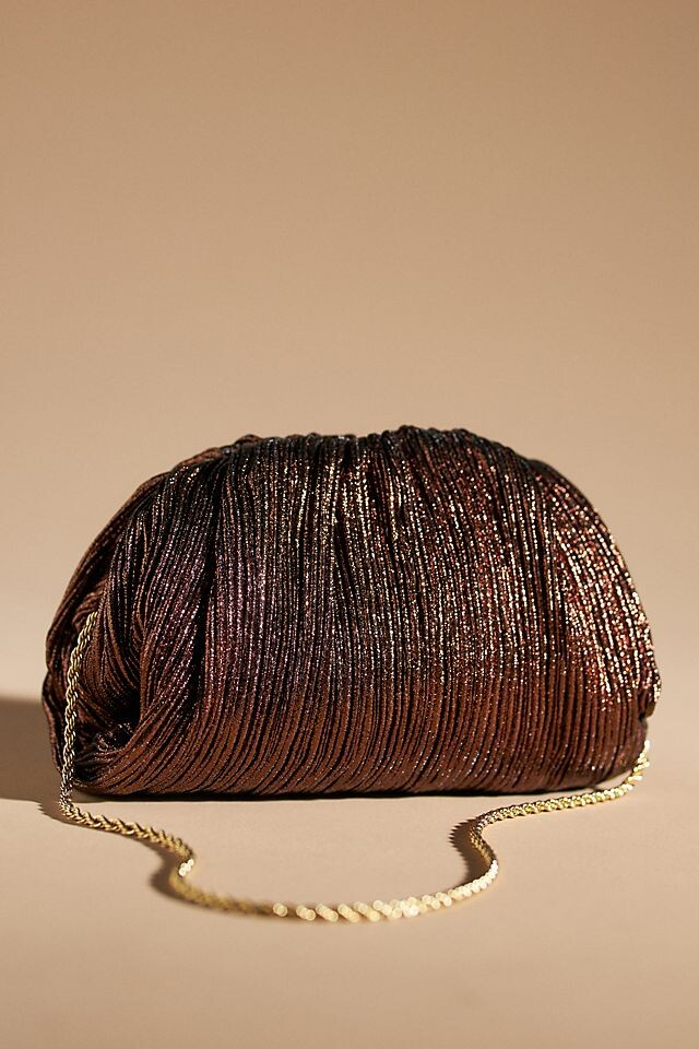 

Клатч Loeffler Randall Bailey Мокко Плиссированный куполообразный, коричневый