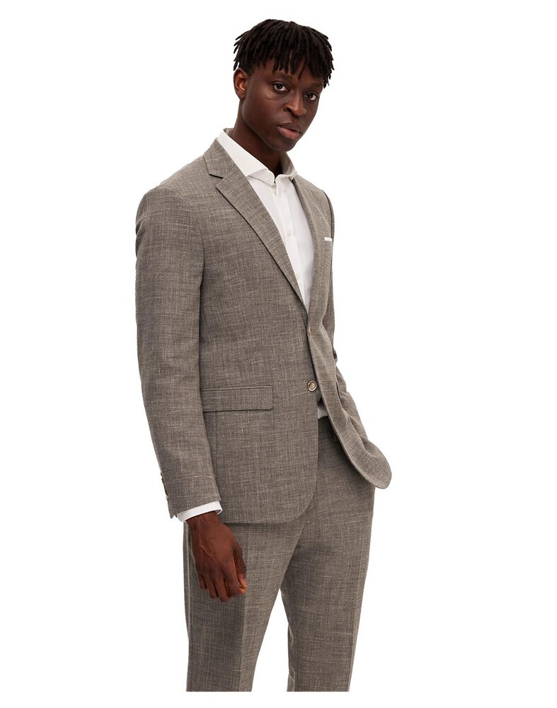 

Блейзер Selected Oasis Slim Fit, бежевый