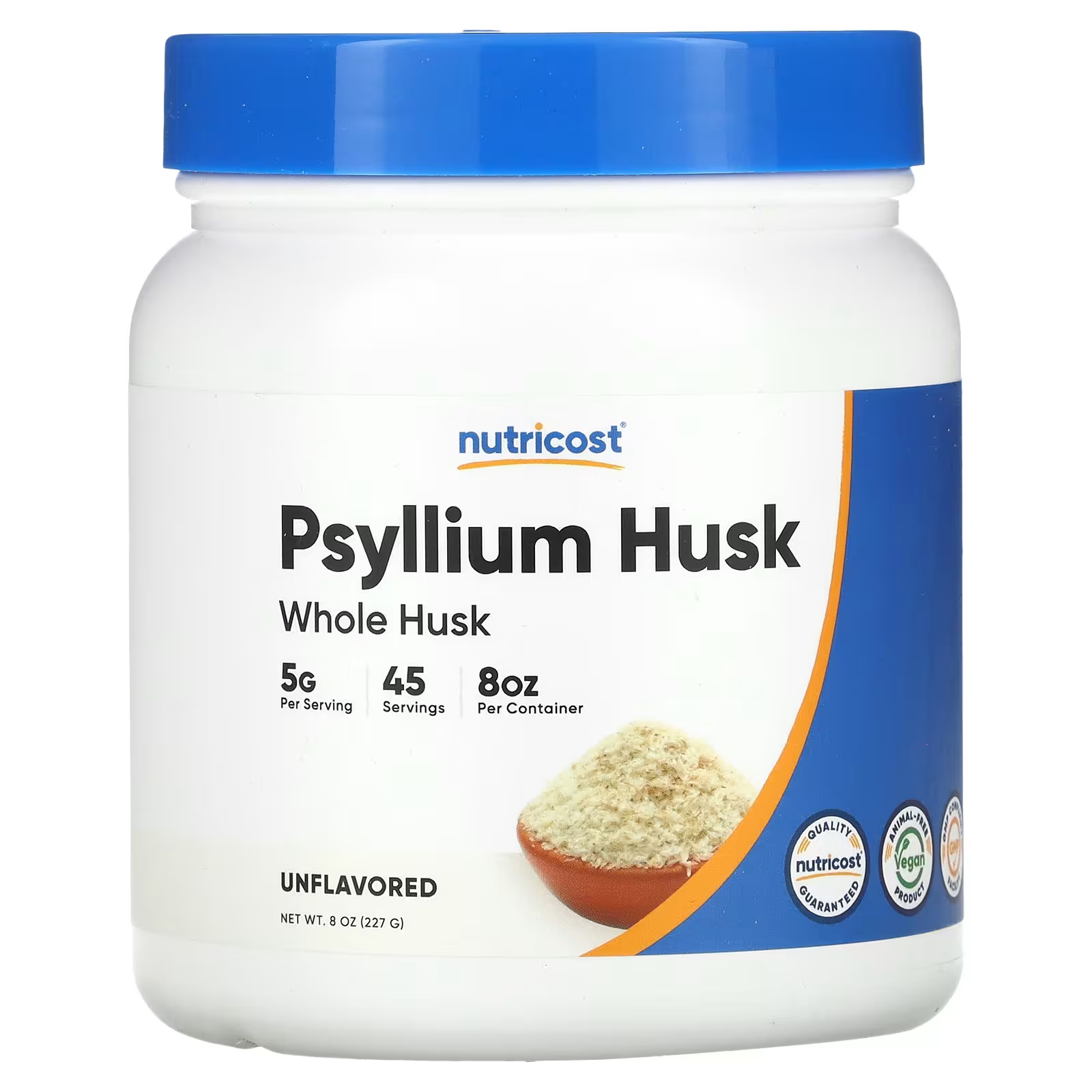 Цельная шелуха Nutricost Psyllium Husk, 227 г