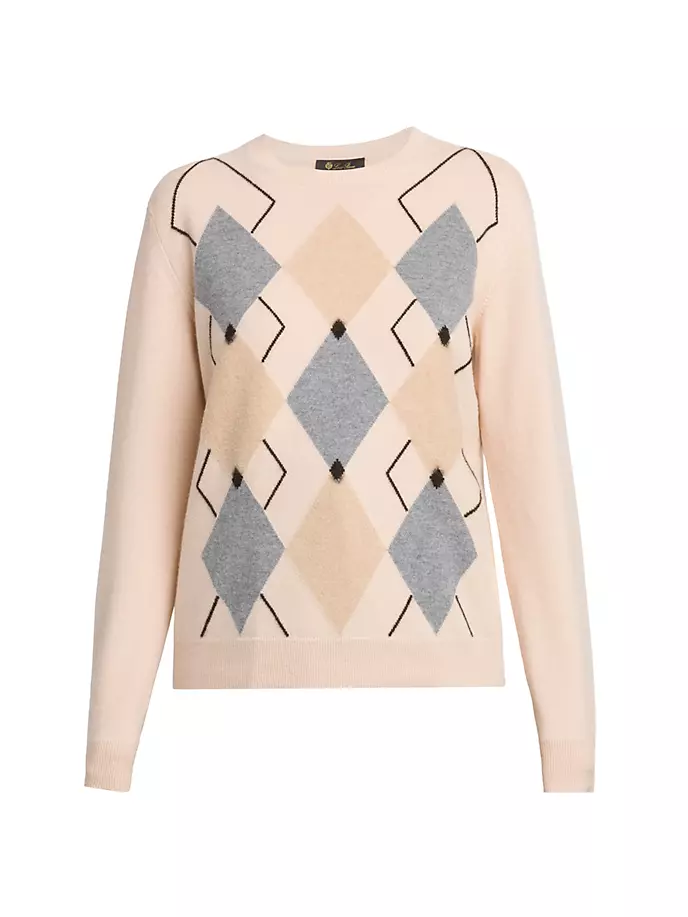 

Кашемировый свитер с круглым вырезом Argyle Loro Piana, цвет fancy pink sand