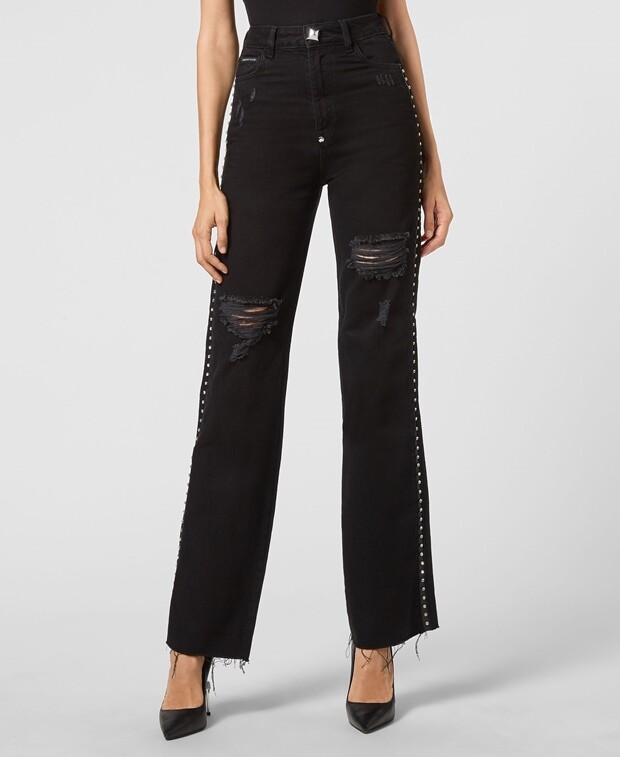 

Прямые джинсы Philipp Plein, черный