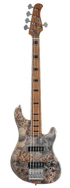 

Басс гитара Cort GBMODERN5OPCG Modern 5 Poplar Burl Top Roasted Maple Neck 5-String Electric Bass Guitar w/Hard Case