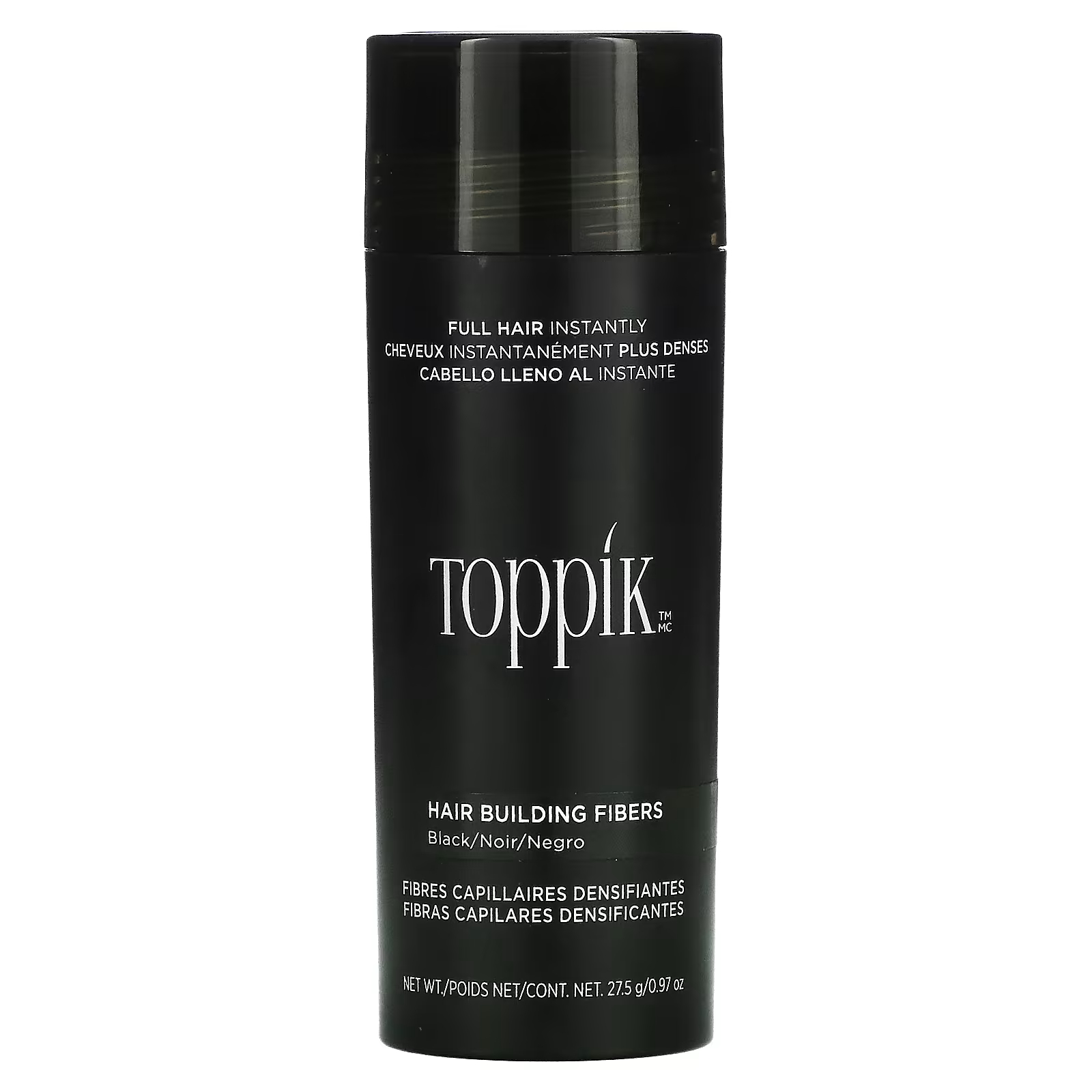 Волокна для наращивания волос Toppik, черные, 0,97 унции (27,5 г)
