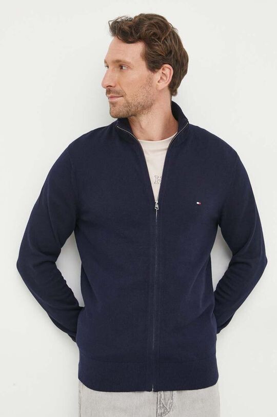 

Кардиган с оттенком кашемира Tommy Hilfiger, темно-синий