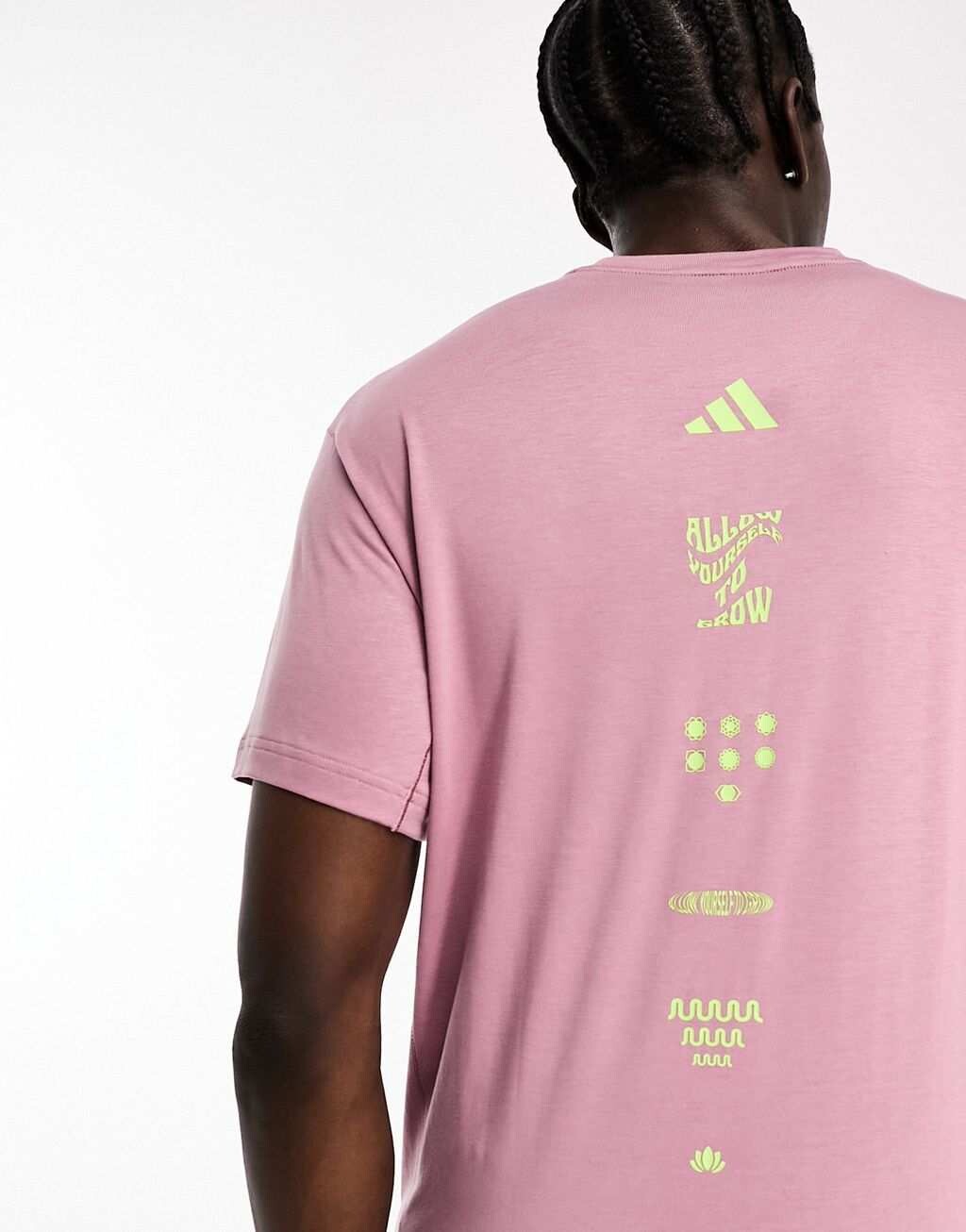 

Сиреневая футболка для йоги adidas Training, Фиолетовый