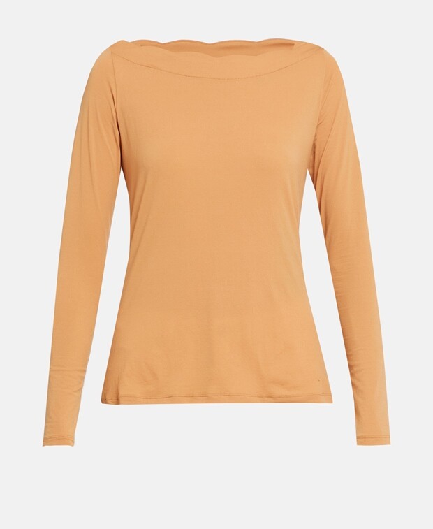

Топ с длинными рукавами Comma, Casual Identity, абрикос