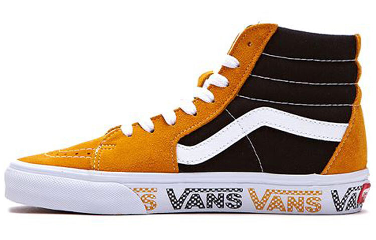 

Туфли для скейтбординга унисекс Vans SK8 HI желтый/черный