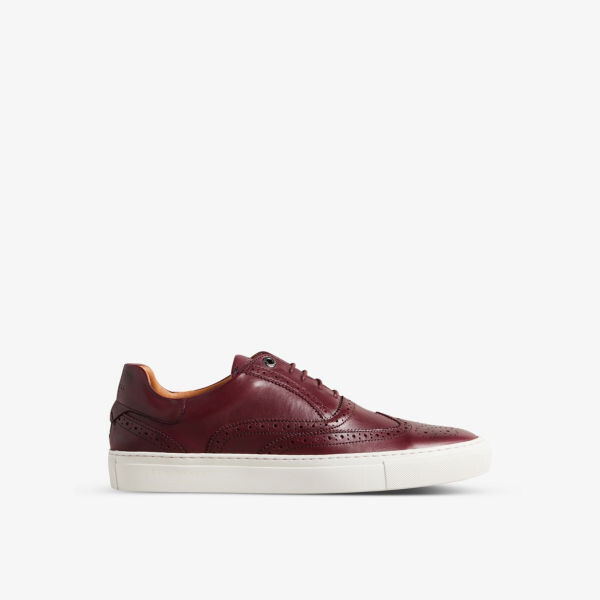 

Кроссовки-броги Denton из кожи с лазерной обработкой Ted Baker, цвет oxblood
