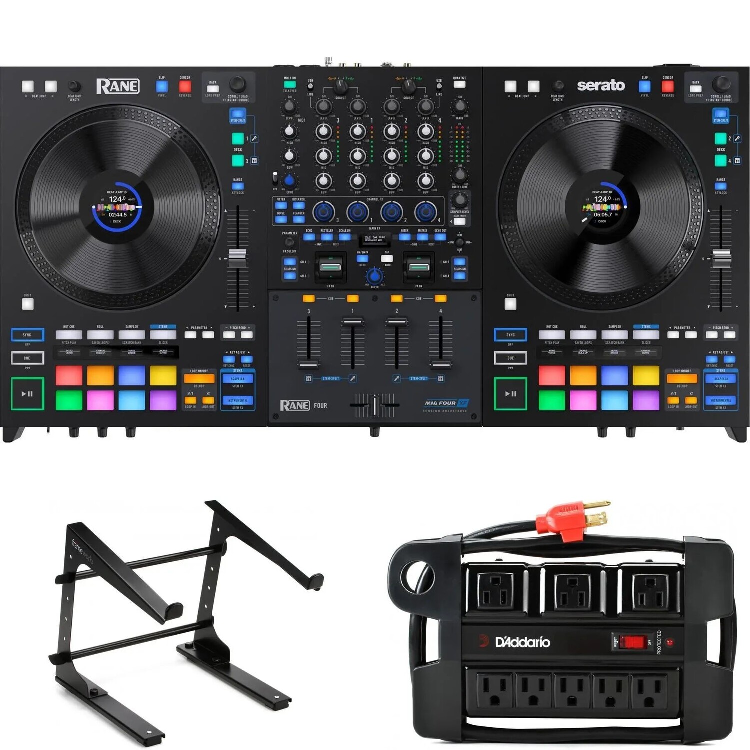 

Комплект подставки для ноутбука с 4-канальным DJ-контроллером Rane Four