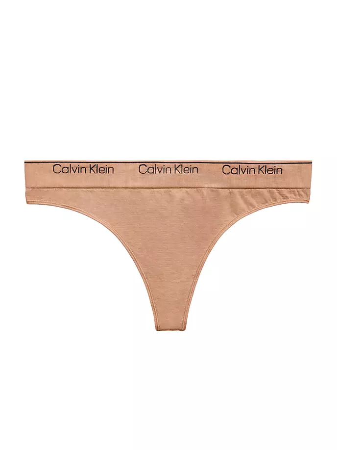 Бесшовные стринги Modern Cotton Naturals Calvin Klein, цвет sandalwood
