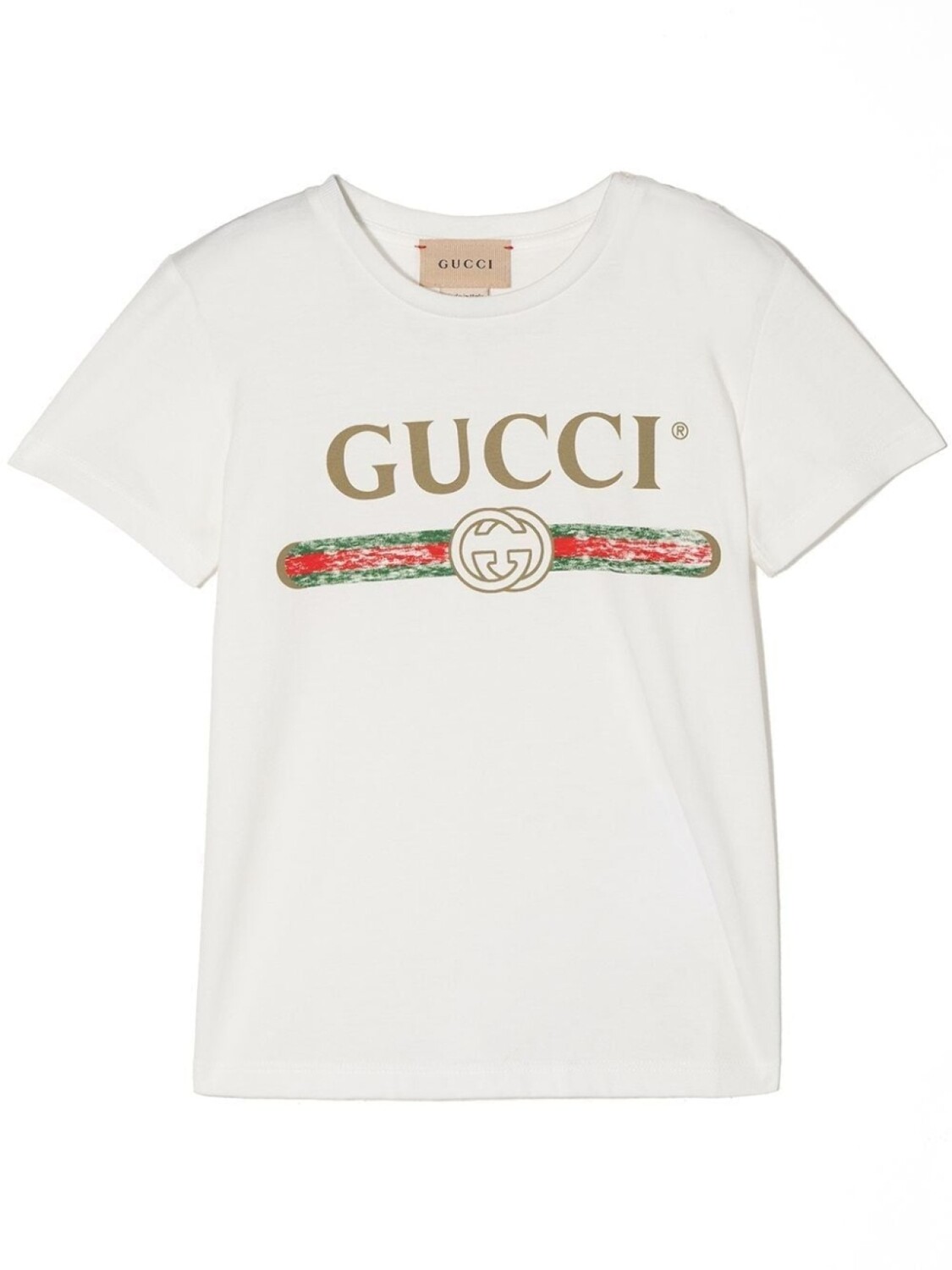 

Gucci Kids футболка с логотипом, белый