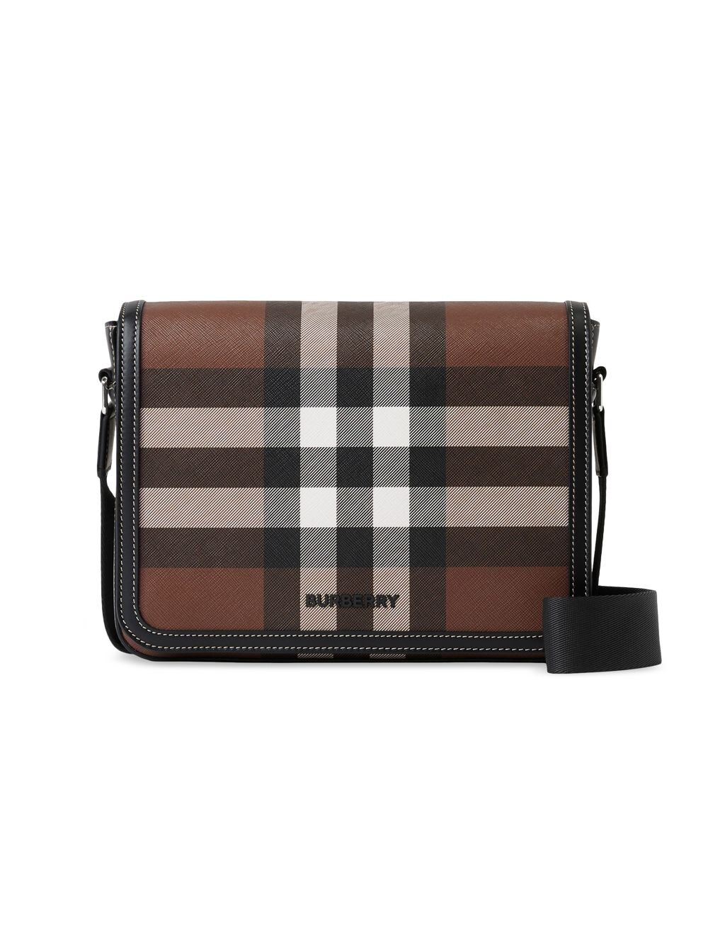 

сумка через плечо в клетку Alfred Burberry, коричневый