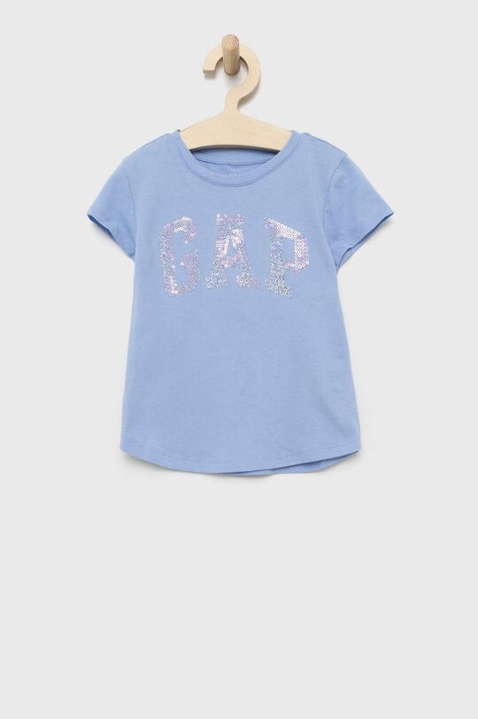 

Детская хлопковая футболка GAP, синий
